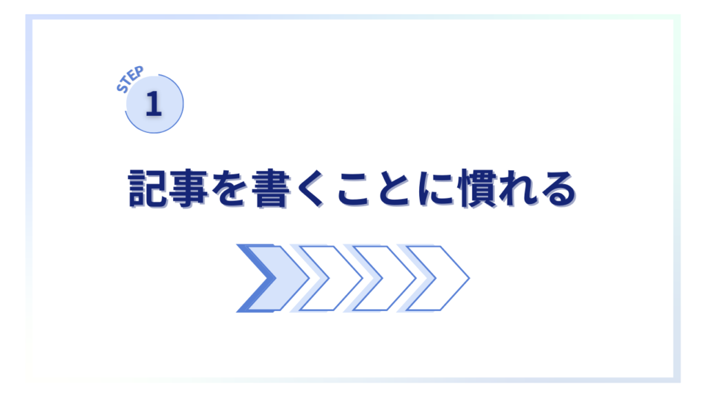 雑記ブログから特化ブログにしていくステップ①記事を書くことに慣れる