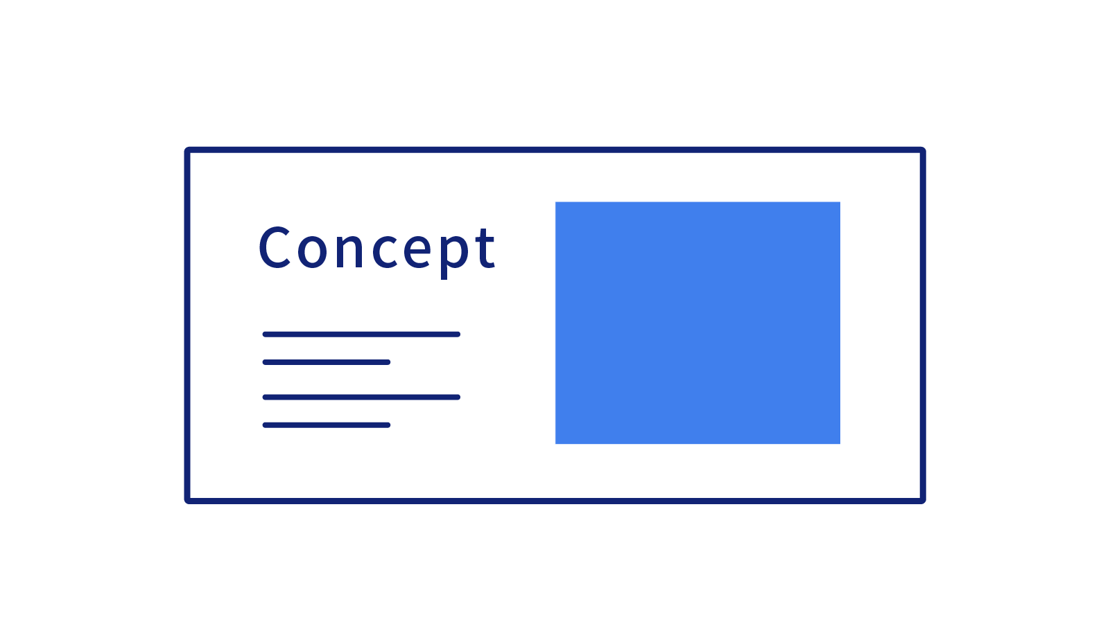 サイトの想いを伝える「コンセプト」のパターンを用意！